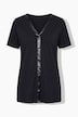 T-Shirt, Comfort Fit, Satin-Einsatz, CutOut am Halbarm, Angel of Style x MIAMODA