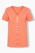 T-Shirt, Comfort Fit, Satin-Einsatz, CutOut am Halbarm, Angel of Style x MIAMODA