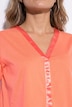 T-Shirt, Comfort Fit, Satin-Einsatz, CutOut am Halbarm, Angel of Style x MIAMODA
