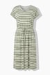 Midi-Jerseykleid, Regular Fit, Ringel, Taillen-Tunnelzug, Angel of Style x MIAMODA