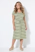 Midi-Jerseykleid, Regular Fit, Ringel, Taillen-Tunnelzug, Angel of Style x MIAMODA