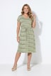 Midi-Jerseykleid, Regular Fit, Ringel, Taillen-Tunnelzug, Angel of Style x MIAMODA