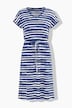 Midi-Jerseykleid, Regular Fit, Ringel, Taillen-Tunnelzug, Angel of Style x MIAMODA