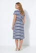 Midi-Jerseykleid, Regular Fit, Ringel, Taillen-Tunnelzug, Angel of Style x MIAMODA