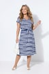 Midi-Jerseykleid, Regular Fit, Ringel, Taillen-Tunnelzug, Angel of Style x MIAMODA