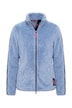 Plush Teddy Fleece Side Stripe Jacket