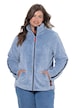 Plush Teddy Fleece Side Stripe Jacket