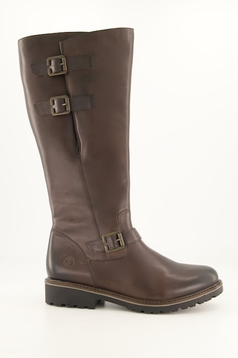 Bottes en cuir, doublure en fourrure d'agneau, tige L-vario