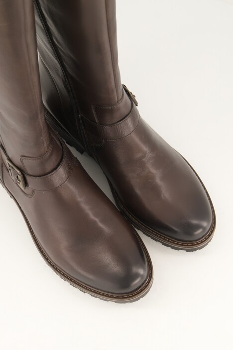 Bottes en cuir, doublure en fourrure d'agneau, tige L-vario