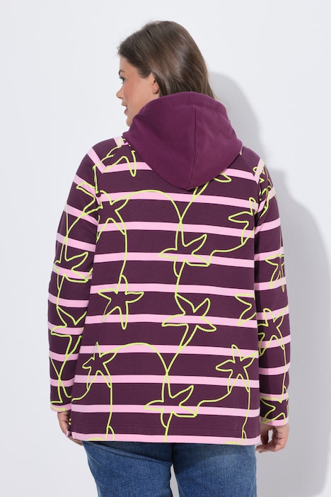 Sweatshirt, Kapuze, Langarm, Print