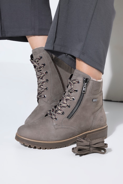 Remonte Leder-Funktionsstiefelette, Lammwollfutter, Weite H