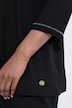 2-in-1-Shirt, Ziersteine, Rundhals, 3/4-Arm