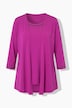 2-in-1-Shirt, Ziersteine, Rundhals, 3/4-Arm