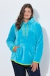 Teddy-Sweatshirt, Kapuze, Langarm