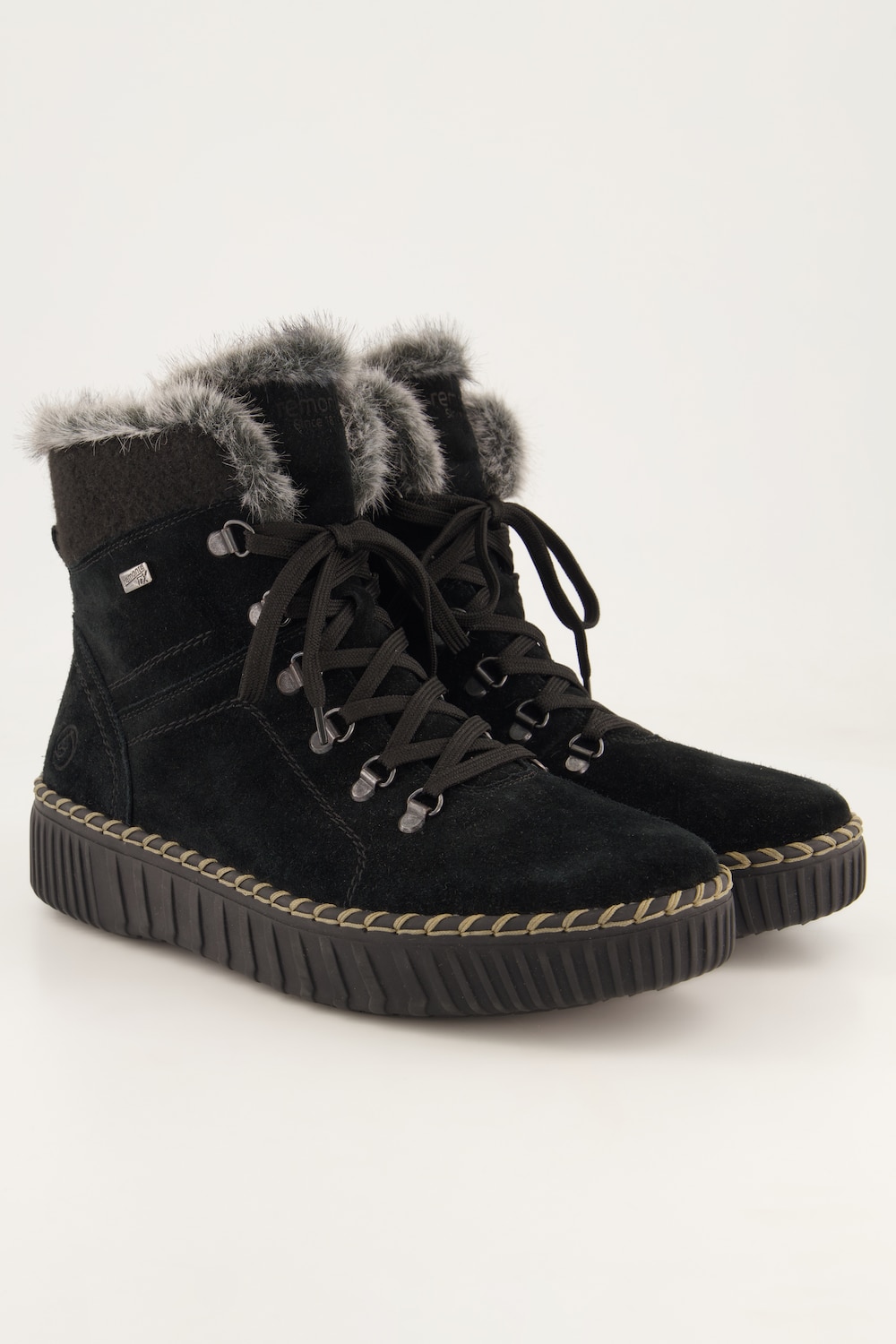 Remonte Funktions-Lederstiefeletten, Wollfutter, Weite H