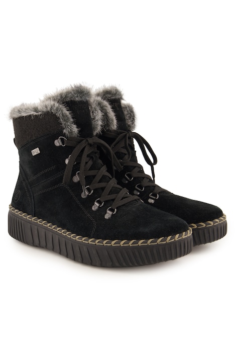 Remonte leather technical ankle boots, wool lining, width H