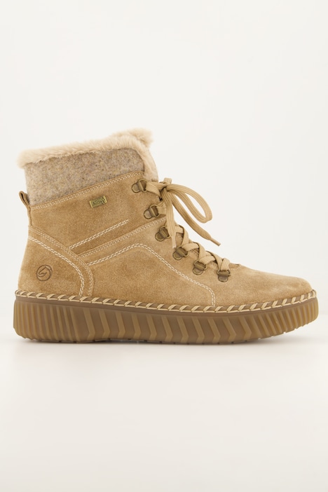 Remonte leather technical ankle boots, wool lining, width H