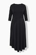 Punto-Maxikleid, A-Linie, U-Boot-Ausschnitt, 3/4-Arm