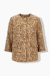 Jacke, Jacquard-Fransendesign, Rundhals, 3/4-Arm