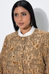 Jacke, Jacquard-Fransendesign, Rundhals, 3/4-Arm