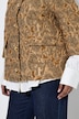 Jacke, Jacquard-Fransendesign, Rundhals, 3/4-Arm