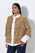 Jacke, Jacquard-Fransendesign, Rundhals, 3/4-Arm