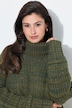 Pullover, Rippstrick, Rollkragen, Langarm
