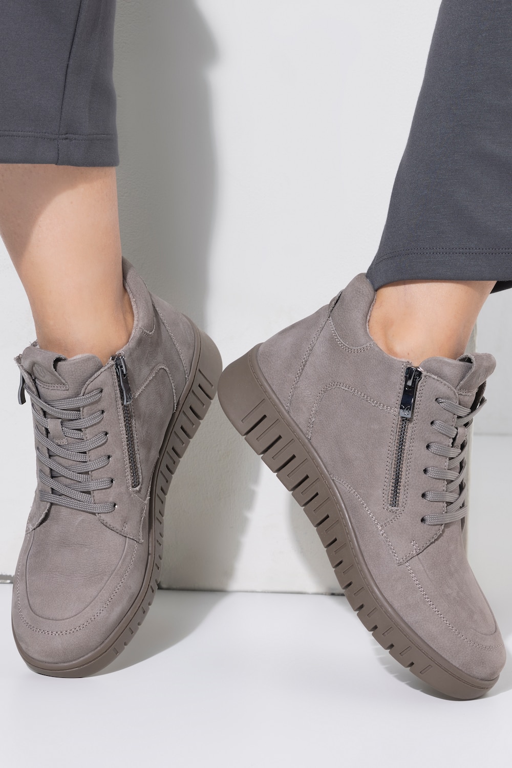 Caprice Leder-Stiefeletten, Wechselfussbett, Weite H