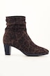 Bottines Caprice motif léopard, matière stretch et semelle de propreté amovible - largeur G