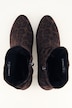 Bottines Caprice motif léopard, matière stretch et semelle de propreté amovible - largeur G