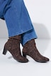 Bottines Caprice motif léopard, matière stretch et semelle de propreté amovible - largeur G