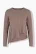 Pullover, Ziersteine, Zipfelsaum, Rundhals, Langarm