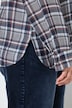 Bluse, Karo, Hemdkragen, Langarm