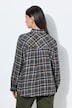 Bluse, Karo, Hemdkragen, Langarm
