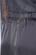 Satin-Maxirock, drapiert, gerader Schnitt