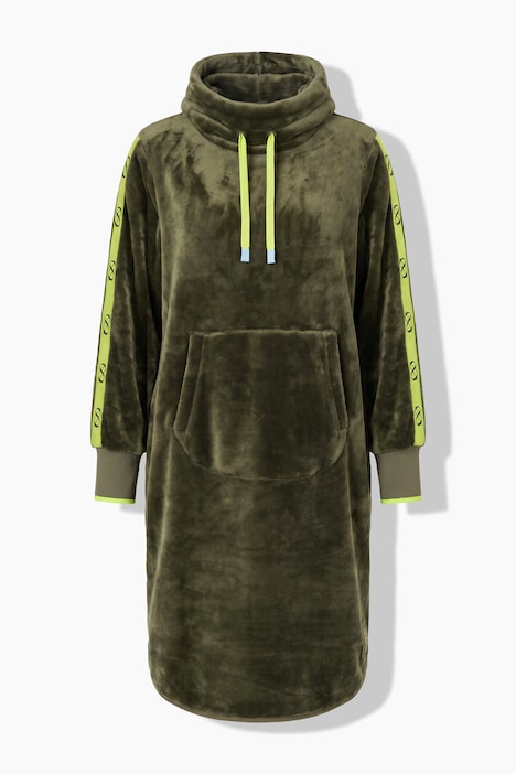 Teddy-Kleid, Stehkragen, Langarm