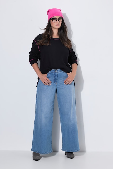 Jeans Mary, extraweites, gerades Bein, Stretch