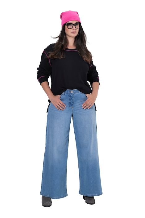 Jeans Mary, extraweites, gerades Bein, Stretch