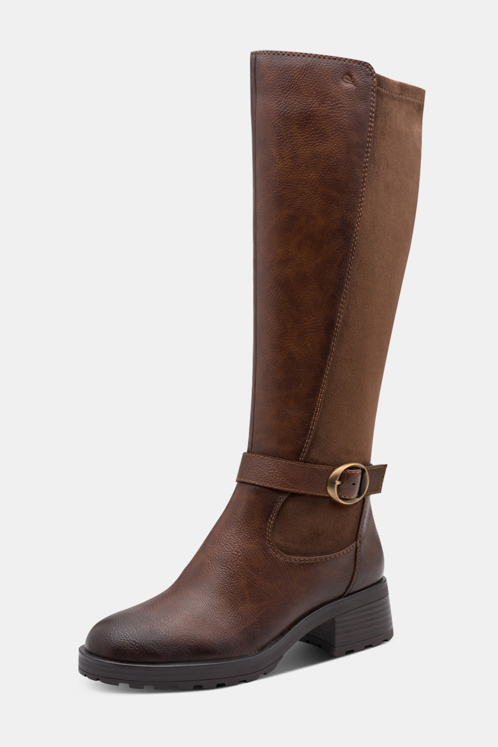 Lederoptik-Stiefel, Jana Softline, Wechselfussbett, Weite H