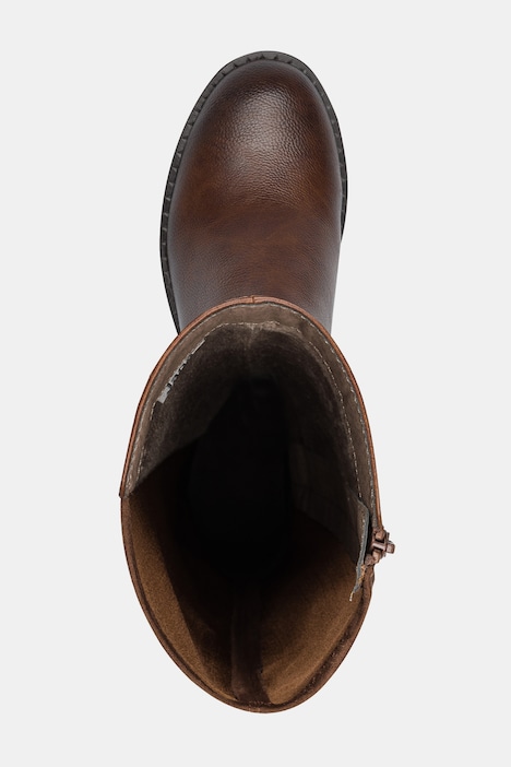 Lederoptik-Stiefel, Jana Softline, Wechselfußbett, Weite H