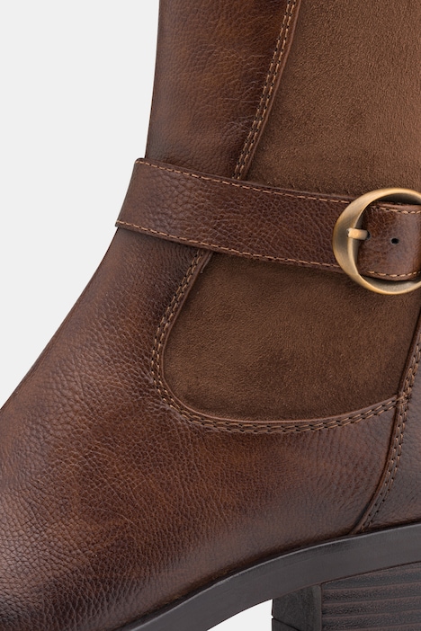 Lederoptik-Stiefel, Jana Softline, Wechselfußbett, Weite H