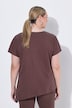 T-shirt, A-lijn, asymmetrische zoom, bloemen
