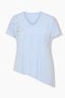 T-shirt, A-lijn, asymmetrische zoom, bloemen