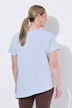 T-shirt, A-lijn, asymmetrische zoom, bloemen