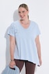 T-shirt, A-lijn, asymmetrische zoom, bloemen
