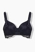 Soutien-gorge à armatures, coques souples, dentelle