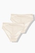 2er Pack Midi-Slips mit floraler Spitze