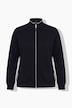 Sweatjacke, kurz, Stehkragen, Langarm