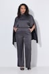 Pantalon en satin Rose, jambe large et droite, taille confortable