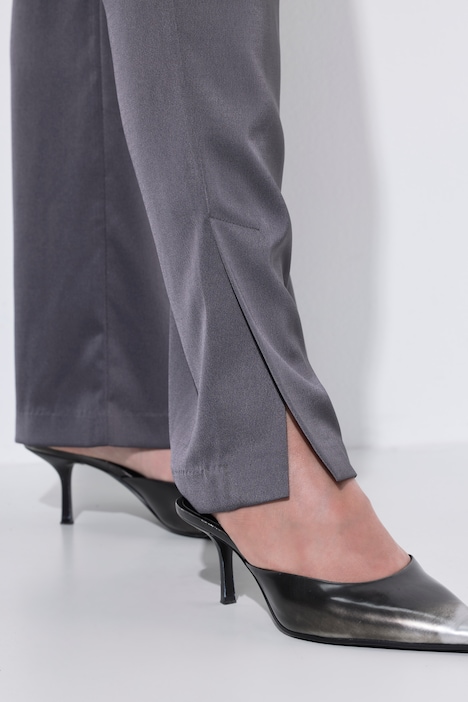 Pantalon en satin Rose, jambe large et droite, taille confortable